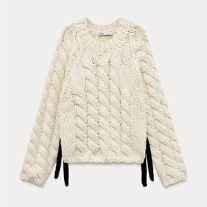 NWT Zara Cable Knit Sweater